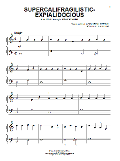 Supercalifragilisticexpialidocious (Download) 