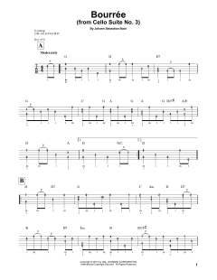 Cello Suite No. 3, BWV 1009 "Bourree I" von Johann Sebastian Bach (Download) 