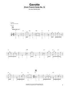 Cello Suite No. 5, BWV 1011 "Gavotte I" von Johann Sebastian Bach (Download) 