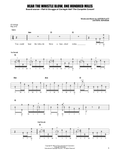 Hear The Whistle Blow, One Hundred Miles von Earl Scruggs (Download) 