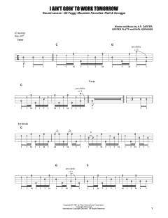 I Ain't Goin' To Work Tomorrow von Earl Scruggs (Download) 