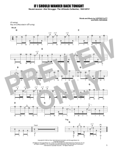 If I Should Wander Back Tonight von Earl Scruggs (Download) 