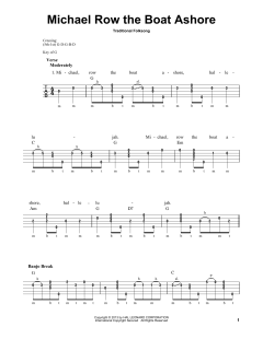 Michael Row The Boat Ashore von Traditional Folksong (Download) 