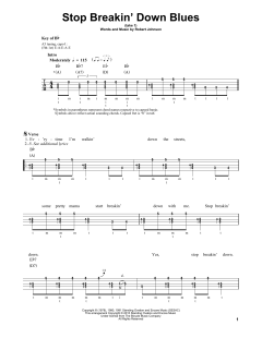 Stop Breakin' Down Blues von Robert Johnson (Download) 