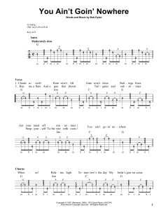 You Ain't Goin' Nowhere von Bob Dylan (Download) 