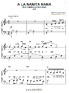 A La Nanita Nana von Traditional Spanish Melody (Download) 