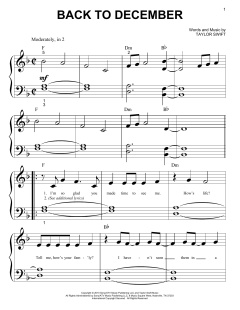 Back To December von Taylor Swift (Download) 