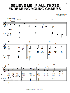 Believe Me, If All Those Endearing Young Charms von Thomas Moore (Download) 