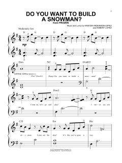 Do You Want To Build A Snowman? von Robert Lopez (Download) 