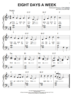 Eight Days A Week von The Beatles (Download) 