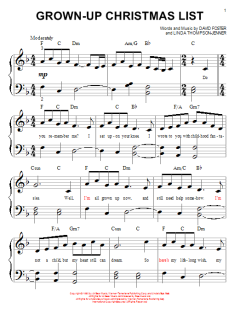 Grown-Up Christmas List von Amy Grant (Download) 