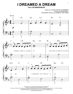 I Dreamed A Dream von Claude-Michel Schönberg (Download) 