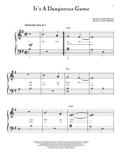 It's A Dangerous Game von Leslie Bricusse (Download) 