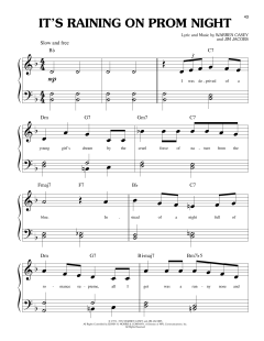 It's Raining On Prom Night von Jim Jacobs (Download) 