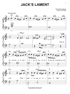 Jack's Lament von Danny Elfman (Download) 
