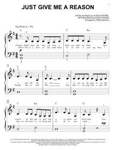 Just Give Me A Reason von Alecia Moore (Download) 