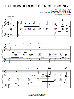 Lo, How A Rose E'er Blooming von Theodore Baker (Download) 