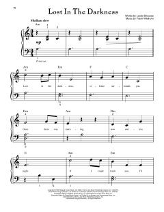 Lost In The Darkness von Leslie Bricusse (Download) 