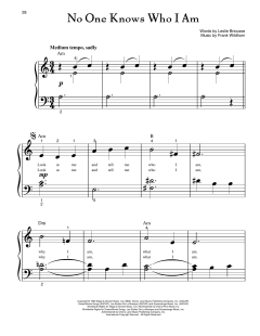 No One Knows Who I Am von Leslie Bricusse (Download) 