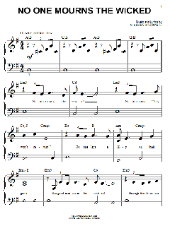 No One Mourns The Wicked von Stephen Schwartz (Download) 