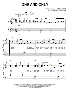 One And Only von Adele (Download) 