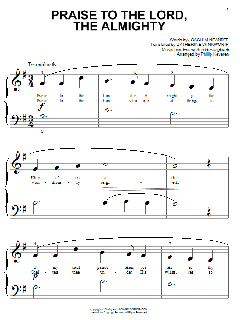 Praise To The Lord, The Almighty von Joachim Neander (Download) 