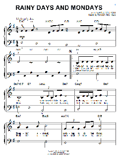 Rainy Days And Mondays von The Carpenters (Download) 