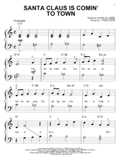 Santa Claus Is Comin' To Town von Fred Coots (Download) 