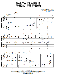 Santa Claus Is Comin' To Town von Fred Coots (Download) 