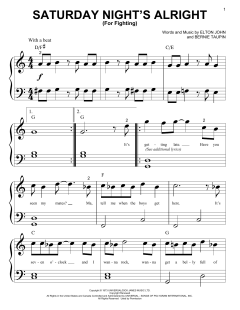 Saturday Night's Alright von Elton John (Download) 