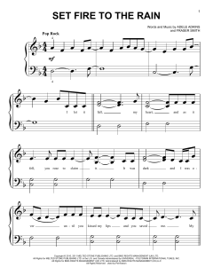 Set Fire To The Rain von Adele (Download) 