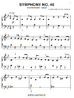 Symphony No. 40 in G Minor, First Movement Excerpt von Wolfgang Amadeus Mozart (Download) 