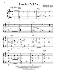 Take Me As I Am von Leslie Bricusse (Download) 