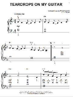 Teardrops On My Guitar von Taylor Swift (Download) 
