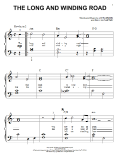 The Long And Winding Road von John Lennon (Download) 