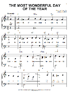 The Most Wonderful Day Of The Year von Johnny Marks (Download) 