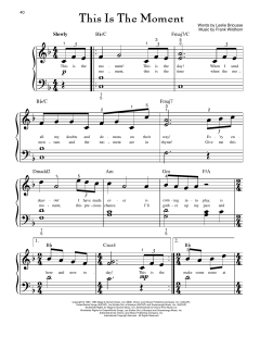 This Is The Moment von Leslie Bricusse (Download) 