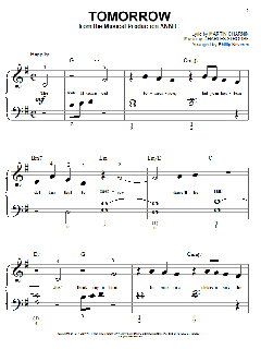 Tomorrow von Martin Charnin (Download) 