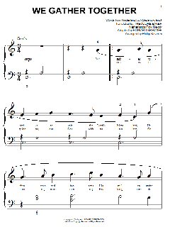 We Gather Together von Netherlands Folk Hymn (Download) 