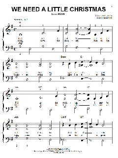 We Need A Little Christmas von Jerry Herman (Download) 