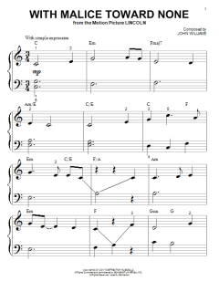 With Malice Toward None von John Williams (Download) 