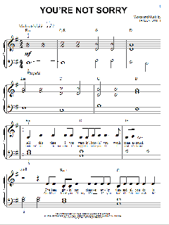 You're Not Sorry von Taylor Swift (Download) 