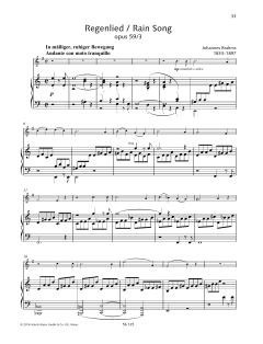 Regenlied von Johannes Brahms (Download) 