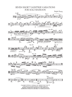 Seven Short Yadhtrib Variations von Bright Sheng (Download) 