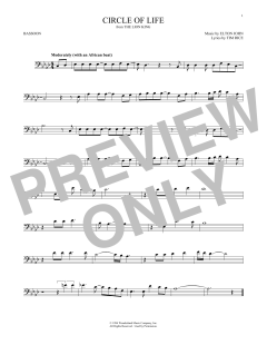 Circle Of Life von Elton John (Download) 