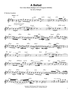 A Ballad von Gerry Mulligan (Download) 