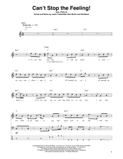 Can't Stop The Feeling! von Justin Timberlake (Download) 