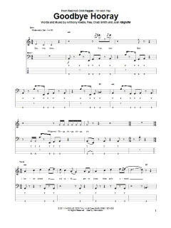 Goodbye Hooray von Red Hot Chili Peppers (Download) 