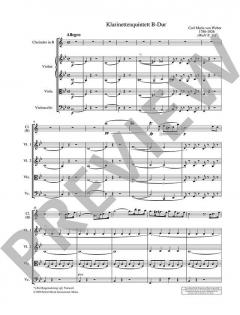 Quintett B-Dur op. 34 JV 182; WeV P.11 von Carl Maria von Weber 
