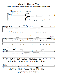 Nice To Know You von Incubus (Download) 